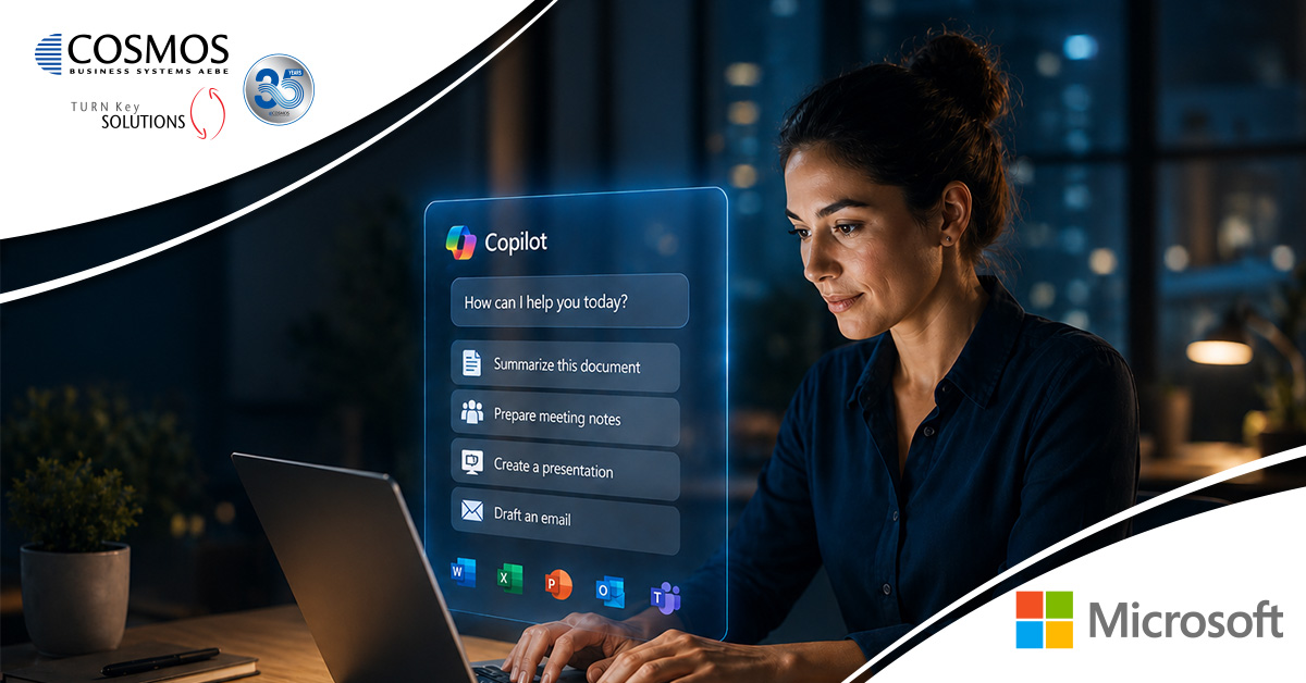 Ανακαλύψτε τη Δύναμη του Microsoft 365 Copilot For Business με την Cosmos Business Systems